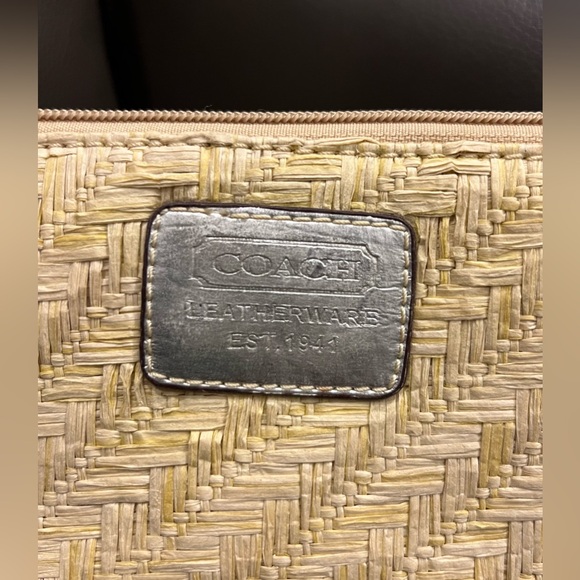 Coach Tan and Silver Clutch - Picture 3 of 6